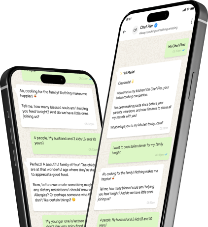 Chef Pier app on phone